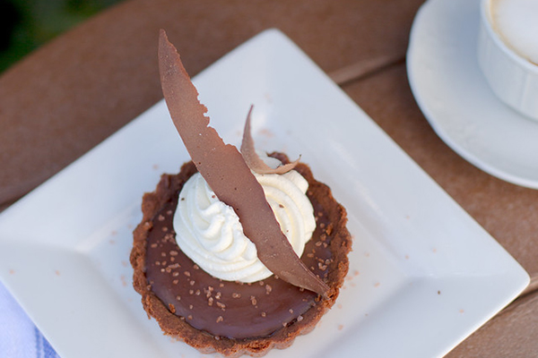 Chocolate Dessert at Trillium Cafe, Mendocino, photo by Cassandra Young